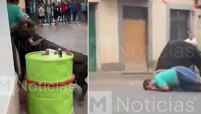 Bariyer bile kurtaramadı! Azgın boğa seyirciyi feci şekilde öldürdü