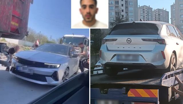 Dur ihtarına uymayan hırsız aracının lastikleri indirilerek yakalandı