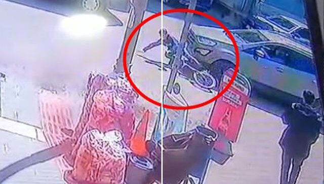 Bisikletli çocuk otomobilin altında metrelerce sürüklendi