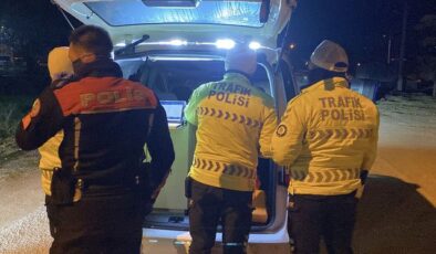 Bolu’da polis, durdurduğu aracın sürücüsüne hangi suçtan ceza yazacağını şaşırdı