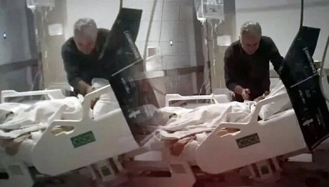 Böyle evlat olmaz olsun! Hasta yatağındaki babasını böyle darp etti