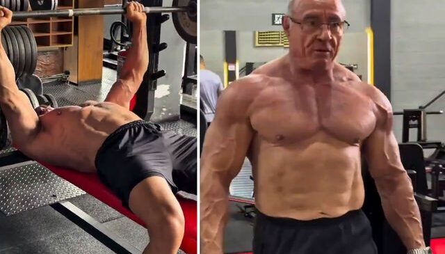 Bu adam 72 yaşında! Videoyu izleyenler “Helal olsun” diyor