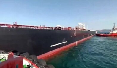 Çanakkale’de sürüklenen tanker demirletildi