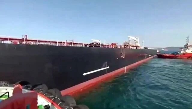 Çanakkale’de sürüklenen tanker demirletildi