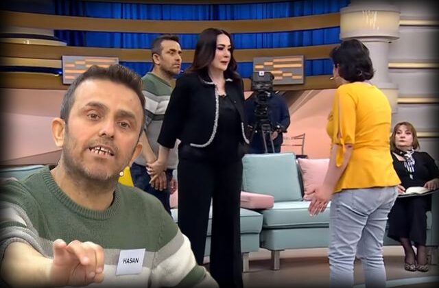 Canlı yayında şiddet krizi! Eşinden dayak yediğini söyleyen Hasan kaçacak yer aradı