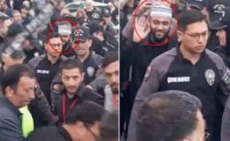 Celal Karatüre’nin onlarca polis tarafından korunduğu görüntü tartışma yarattı
