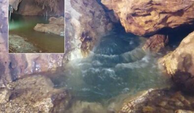 Yer altı kaynağı patladı, dünya harikası 13 yıl sonra su ile doldu