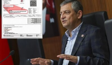 CHP, Özgür Özel’in bindiği makam aracının dekontunu paylaştı