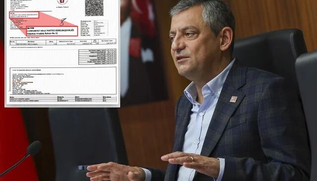 CHP, Özgür Özel’in bindiği makam aracının dekontunu paylaştı