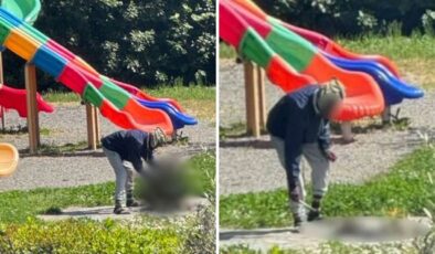 Çocuk parkında akılalmaz görüntü: Herkesin gözü önünde öldürdüğü kediyi pişirmeye çalıştı!