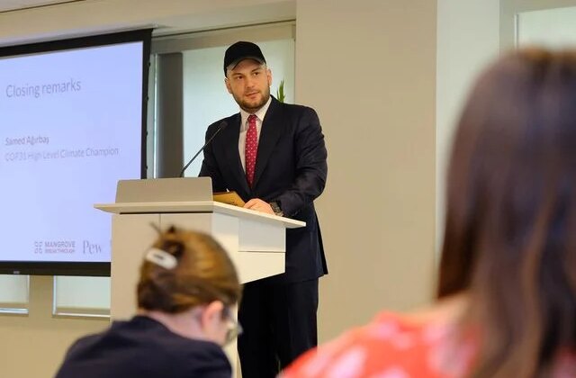 COP31 şampiyonu Ağırbaş, Emine Erdoğan’ın liderliğindeki dönüşümü uluslararası finans çevrelerine anlattı