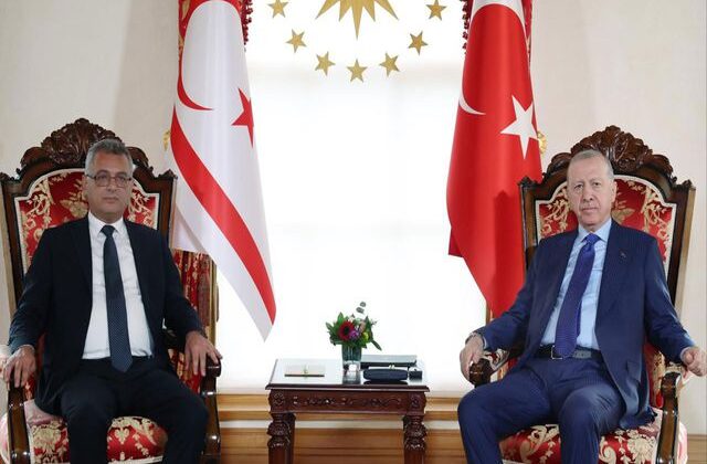 Cumhurbaşkanı Erdoğan, KKTC Cumhurbaşkanı Erhürman ile görüştü