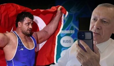 Cumhurbaşkanı Erdoğan’dan 13. kez Avrupa şampiyon olan Rıza Kayaalp’e telefon