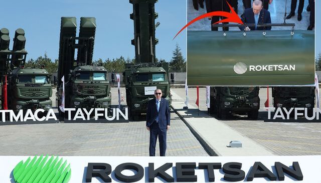 Cumhurbaşkanı Erdoğan’dan Tayfun Blok-4 füzesini imza