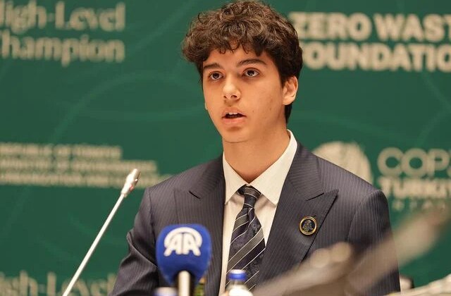 Cumhurbaşkanı Erdoğan’ın torunu Ömer Tayyip Erdoğan “COP31 Yüksek Düzeyli İklim Şampiyonları Toplantısı”nda konuştu