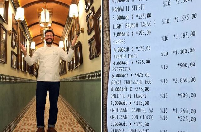 Danilo Zanna’nın restoran fiyatları tartışma yarattı! Menüdeki rakamlar ikiye böldü