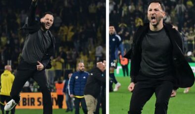 Domenico Tedesco galibiyetin ardından sevinçten çılgına döndü
