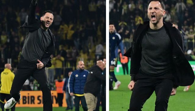 Domenico Tedesco galibiyetin ardından sevinçten çılgına döndü