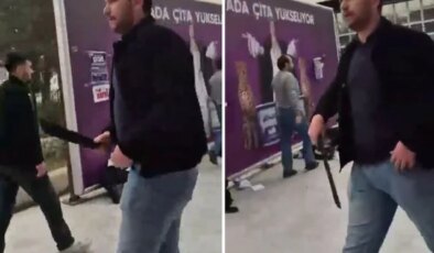 Ege Üniversitesi karıştı! Palalı saldırgan kamerada