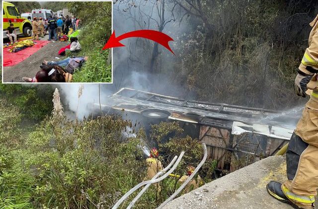 Yolcu otobüsü uçuruma yuvarlandı! 11 kişi feci şekilde can verdi