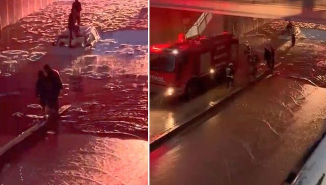 Elazığ’da alt geçit suyla doldu: Mahsur kalan vatandaşları itfaiye kurtardı