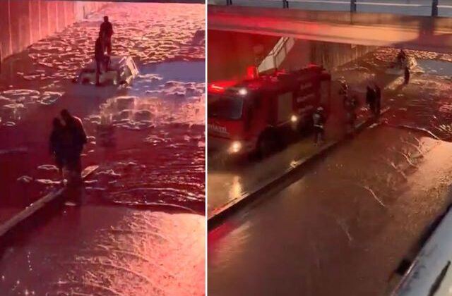 Elazığ’da alt geçit suyla doldu: Mahsur kalan vatandaşları itfaiye kurtardı