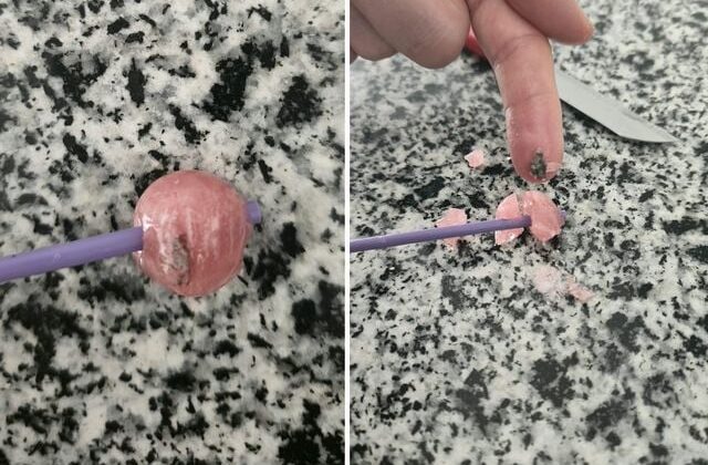 Şekerin içinden taş çıktı