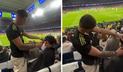 En sonunda bunu da gördük! Maçın ortasında tıraş oldu