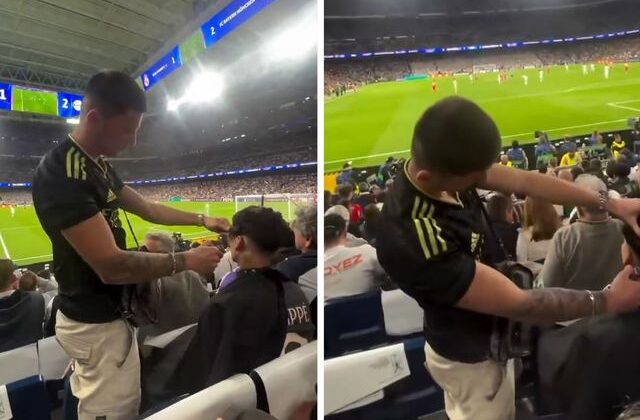 En sonunda bunu da gördük! Maçın ortasında tıraş oldu