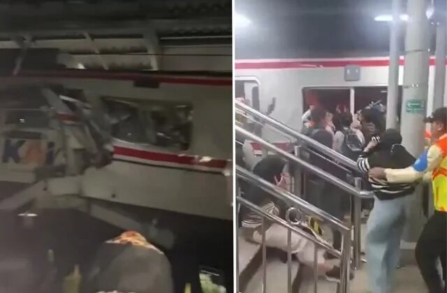 Endonezya’da yolcu trenleri çarpıştı, ölü ve yaralılar var