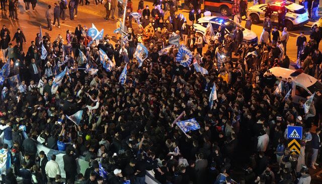 Erzurum’da Süper Lig coşkusu caddelere sığmadı