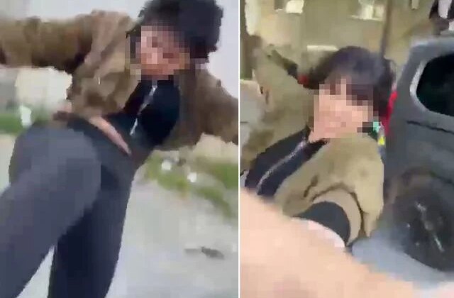 Eski eş tek sözle sinir krizi geçirdi! Kaskla saldırı kamerada