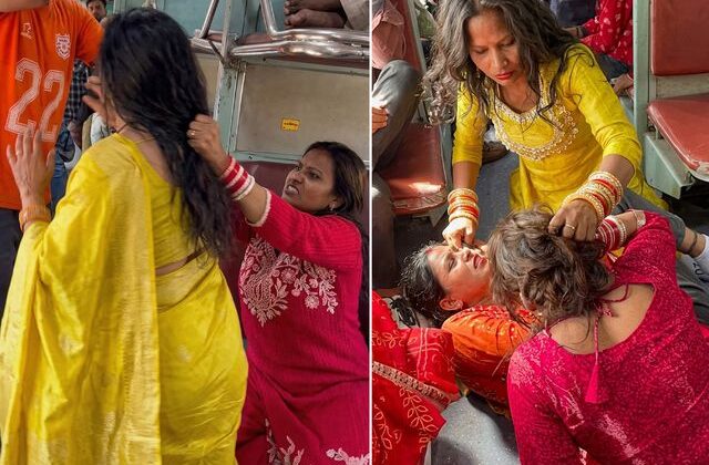 Eşinin kendisini aldattığını fark edince treni birbirine kattı