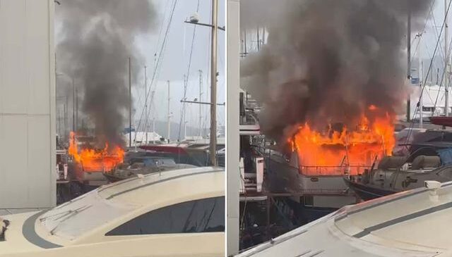 Eski kulüp başkanının yatı alev alev yandı