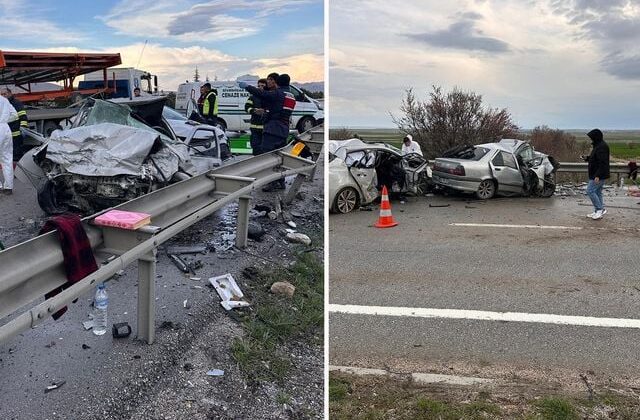 Eskişehir-Ankara yolunda feci kaza: 4 ölü, 2 yaralı