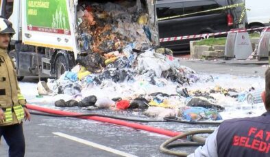 Fatih’te çöpe atılan karpit patlamaya neden oldu