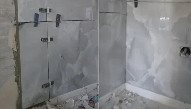 Fayans ustasının işçiliğini beğenmediler, alıkoyup polis çağırdılar