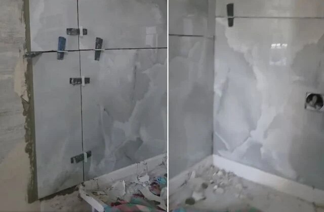 Fayans ustasının işçiliğini beğenmediler, alıkoyup polis çağırdılar