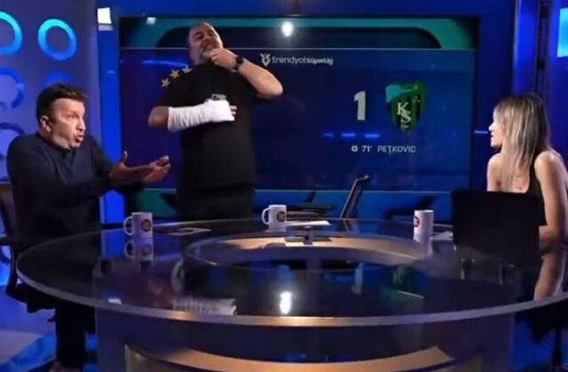 Galatasaray maçı bitince Emre Bol ile Evren Turhan canlı yayında birbirine girdi