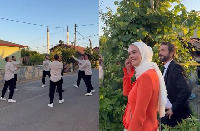 Gassal setinden gülümseten görüntüler! Ahmet Kural’ın keyifli anları