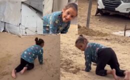 Gazze’de insani dram! Engelli çocuk saldırılar altında yaşamaya çalışıyor