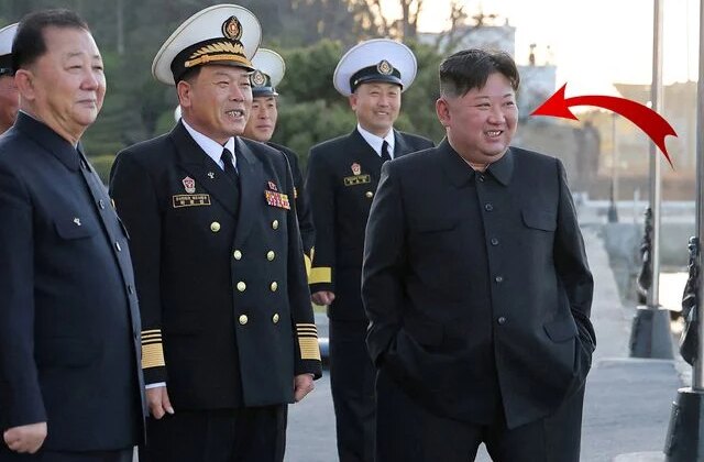 Gemiden atılan füze testini izleyen Kim’in keyifli anları dikkat çekti