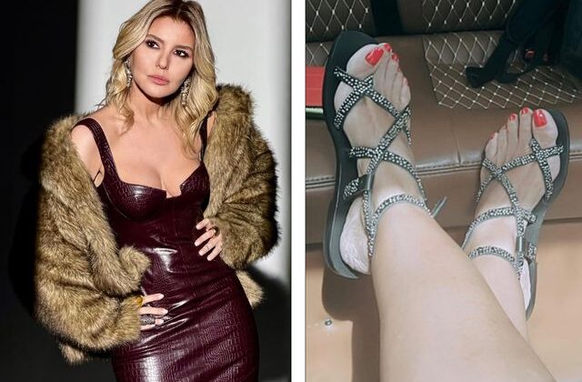 Gülben Ergen’in özel abonelerine ayaklarını paylaşması olay oldu