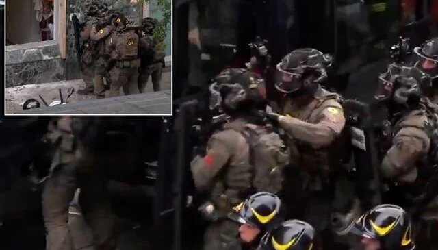 Güpegündüz film gibi soygun! 25 rehineyi bırakırken bakın nasıl kaçtılar