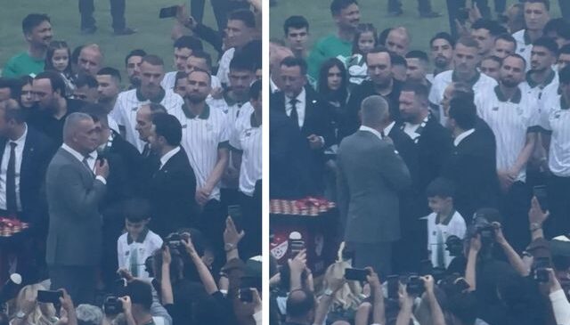 Hacıosmanoğlu’na büyük şok! Şampiyonluk kutlamasında konuşma yaparken kabusu yaşadı