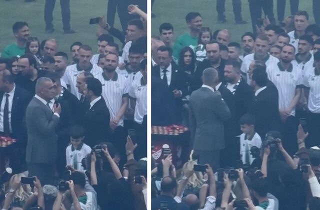 Hacıosmanoğlu’na büyük şok! Şampiyonluk kutlamasında konuşma yaparken kabusu yaşadı