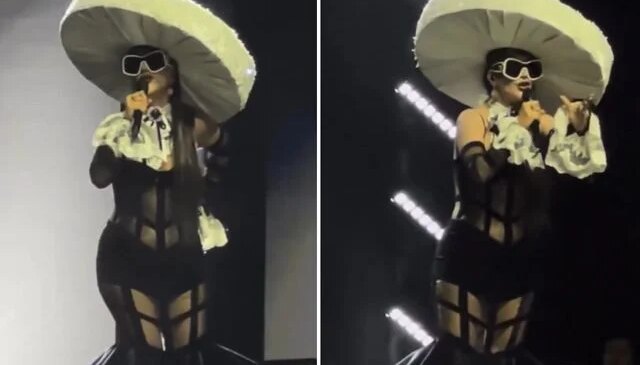 Hande Yener’in sahne kostümü geceye damga vurdu