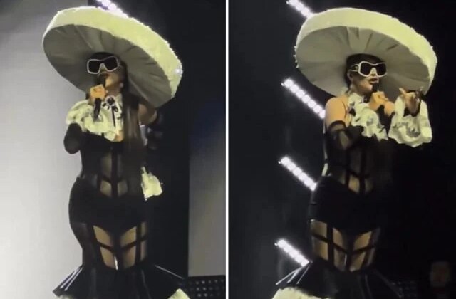 Hande Yener’in sahne kostümü geceye damga vurdu