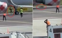 Havalimanında dehşet! Uçağın motoruna koşan adam feci şekilde can verdi
