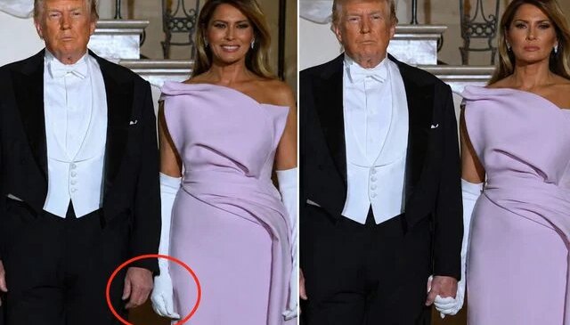 Herkes o detaya takıldı, First Lady Trump’ın elini yine tutmadı